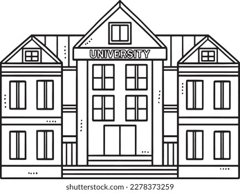 Graduation University Building Isolated Coloring