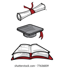 Graduation vector cartoon