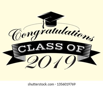 Graduation vector Class of 2019 Congrats grad Congratulations Graduate.