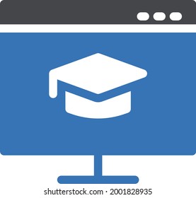 icono de color de glifo vectorial de graduación