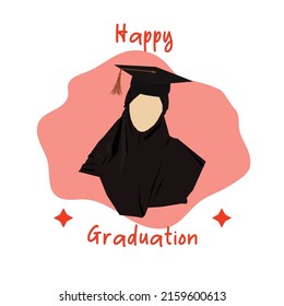 Graduation vector for greeting card or present