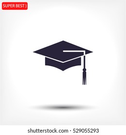 Graduation . vector icon 10 EPS