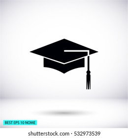 Graduation . vector icon 10 EPS