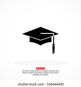 Graduation . vector icon 10 EPS