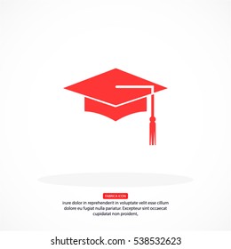 Graduation . vector icon 10 EPS