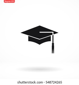 Graduation . vector icon 10 EPS