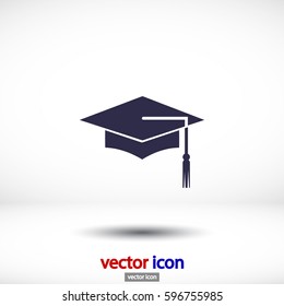 Graduation . vector icon 10 EPS