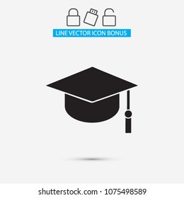 Graduation Vector icon