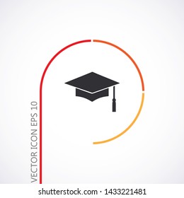 Graduation Vector icon .  
