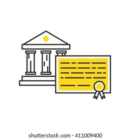 Graduation vector icon