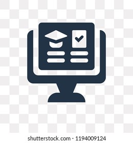 Graduation vector icon isolated on transparent background, Graduation transparency concept can be used web and mobile