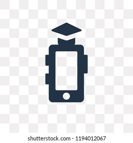 Graduation vector icon isolated on transparent background, Graduation transparency concept can be used web and mobile