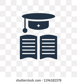 Graduation vector icon isolated on transparent background, Graduation transparency concept can be used web and mobile