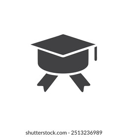 Icono del Vector de la graduación, logotipo de la graduación