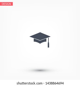 Graduation Vector icon . Lorem Ipsum Illustration design