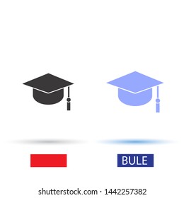 Graduation Vector icon . Lorem Ipsum Illustration design
