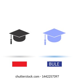 Graduation Vector icon . Lorem Ipsum Illustration design