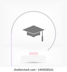 Graduation Vector icon . Lorem Ipsum Illustration design