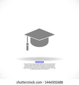 Graduation Vector icon . Lorem Ipsum Illustration design