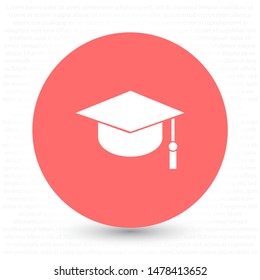 Graduation Vector icon . Lorem Ipsum Illustration design