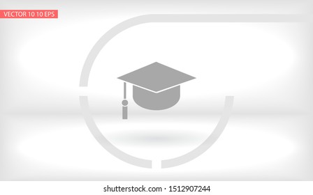 Graduation Vector icon . Lorem Ipsum Illustration design