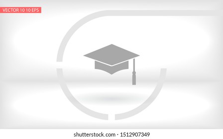 Graduation Vector icon . Lorem Ipsum Illustration design