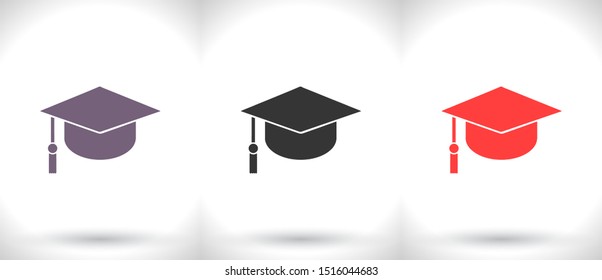 Graduation Vector icon . Lorem Ipsum Illustration design