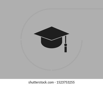 Graduation Vector icon . Lorem Ipsum Illustration design