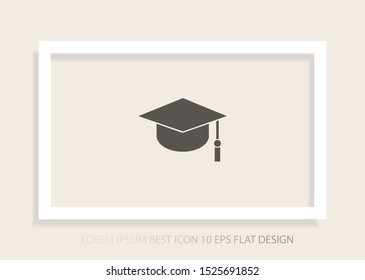 Graduation Vector icon . Lorem Ipsum Illustration design