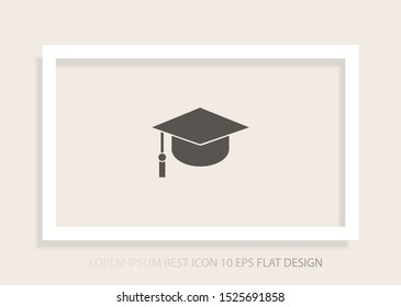 Graduation Vector icon . Lorem Ipsum Illustration design