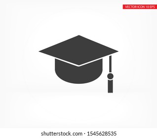Graduation Vector icon . Lorem Ipsum Illustration design