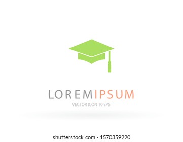 Graduation Vector icon . Lorem Ipsum Illustration design