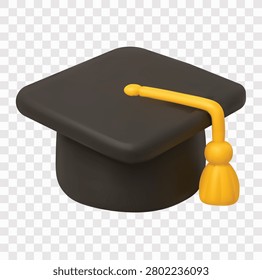 Graduation Vector Icon Set | 3D icon set | graduation cap