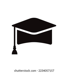 Graduation vector icon. Student hat icon. Vector flat sign design. Graduation symbol pictogram