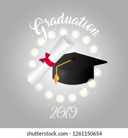 Graduation vector illustration.