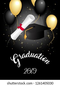 Graduation vector illustration.