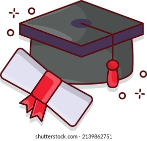 graduation Vector illustration on a transparent background.Premium quality symmbols. vector line flat  icon for concept and graphic design.