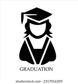 Graduation vector logo design icon symbols