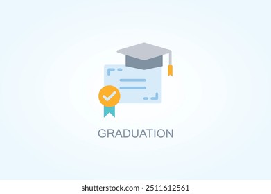 Graduation Vector Or Logo Sign Symbol Illustration