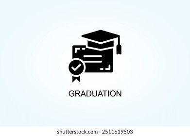 Graduation Vector Or Logo Sign Symbol Illustration