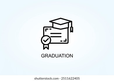 Graduation Vector Or Logo Sign Symbol Illustration