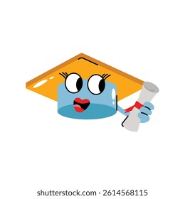 Graduation vector Sticker. Eps 10 file