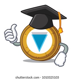 Graduation Verge coin character cartoon