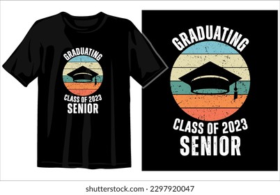 Graduation Vintage t-shirt design vector, Congratulations Graduates Class of 2023