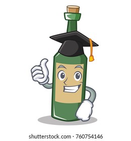 Graduation wine bottle character cartoon