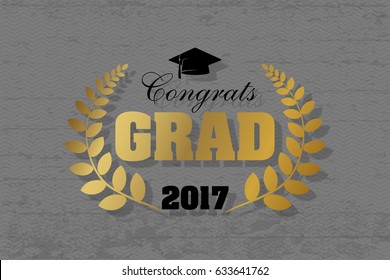 Graduation Wishes Overlays Lettering Labels Design Stock Vector 