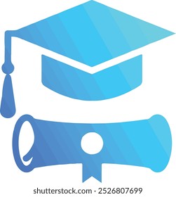 Gradution educational icon eps vector