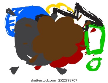 Fondo abstracto del graffiti. Abstractas moderno Mensajería muestra decoración de arte callejero, icono de discusión realizado en estilo de pintura urbana.