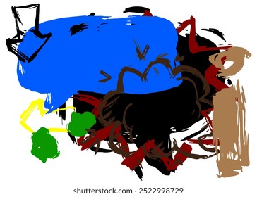 Graffiti abstract background. Abstract modern Messaging sign street art decoration, Discussion icon performed in urban painting style.