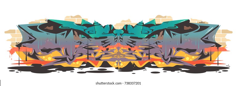 Graffiti abstract background wildstyle vector EPS 10